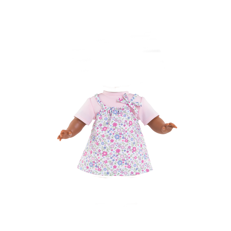 Muñeca para vestir Pauline de Ma Corolle Cabello negro rizado y ojos marrones brillantes a 36 cm desde los 4 años.