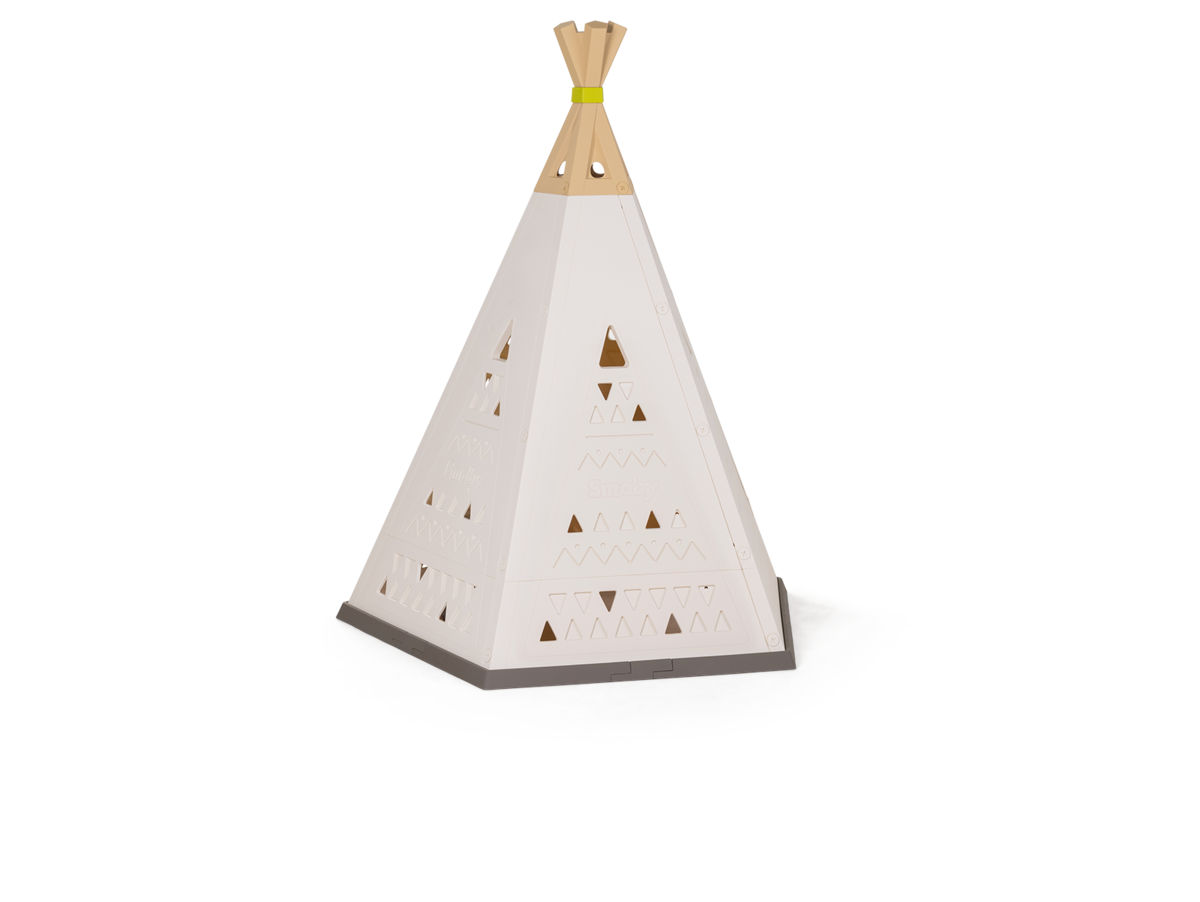 Teepee Evolutivo Smoby Indoor&Outdoor Natural Estado Ajustable en altura de 159-184 cm con cortina de tela UV filtro de 2-8 años.