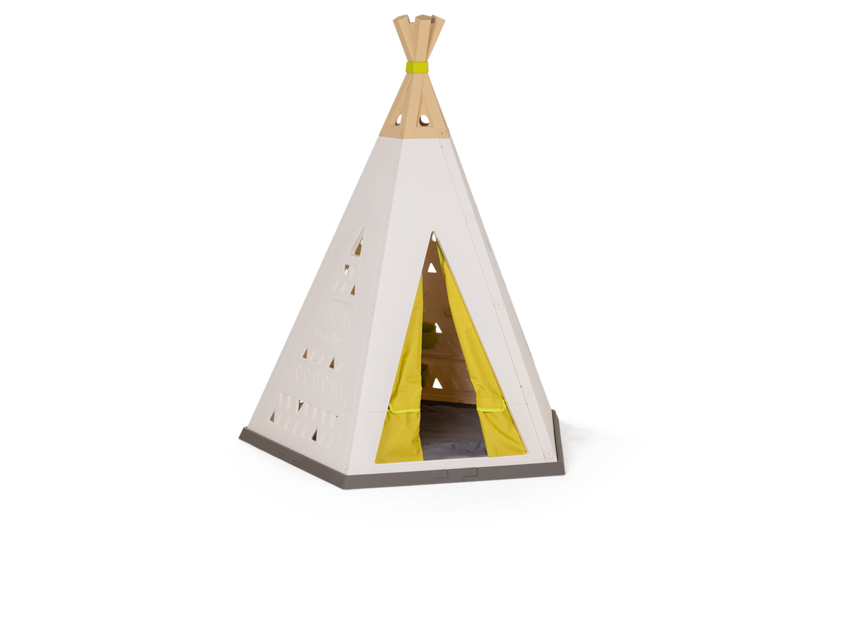 Teepee Evolutivo Smoby Indoor&Outdoor Natural Estado Ajustable en altura de 159-184 cm con cortina de tela UV filtro de 2-8 años.