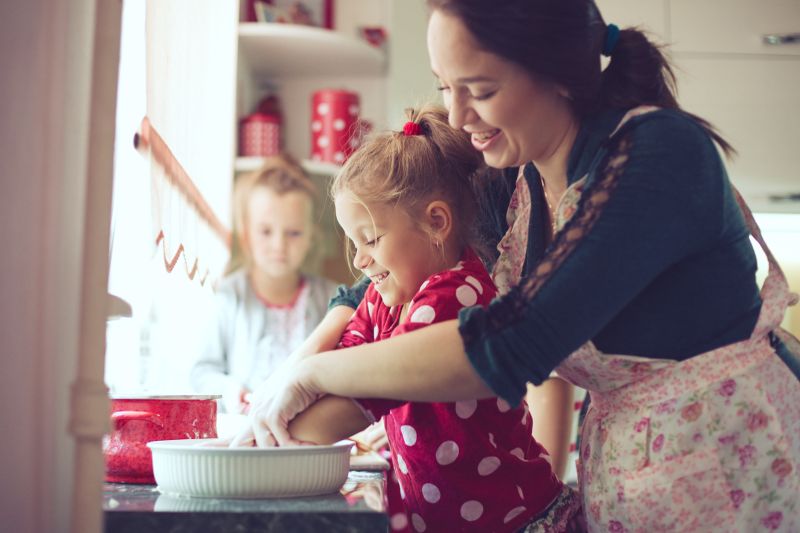Hornear en Navidad con niños