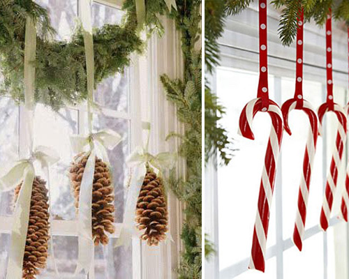Decoración navideña para ventanas