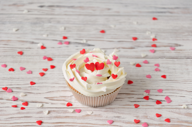 Recetas de cupcakes de San Valentín